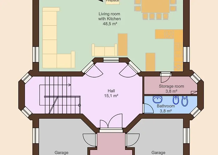 Diamondvilla, 4 Bedroom Apartment, Garden & Apartament